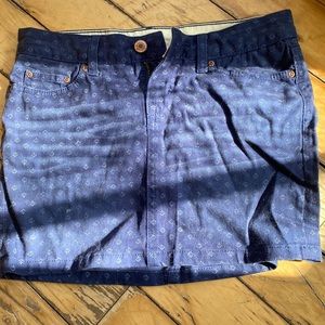 Denim mini skirt